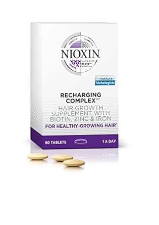 Nioxin Recharging Complex Hair Growth Supplement, 60 Count