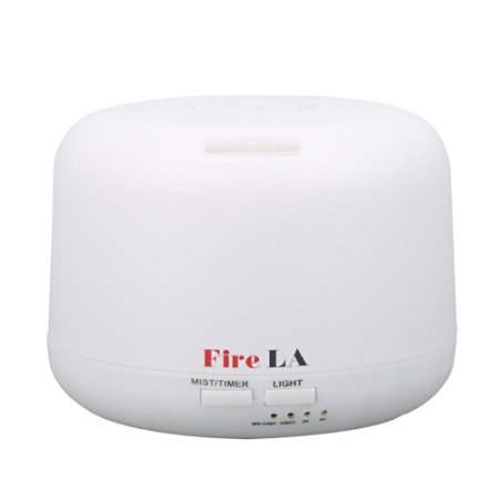 Fire LA 300ml Essential Oil Diffuser for Aromatherapy Ultrasonic Air-Cool Mist Humidifier