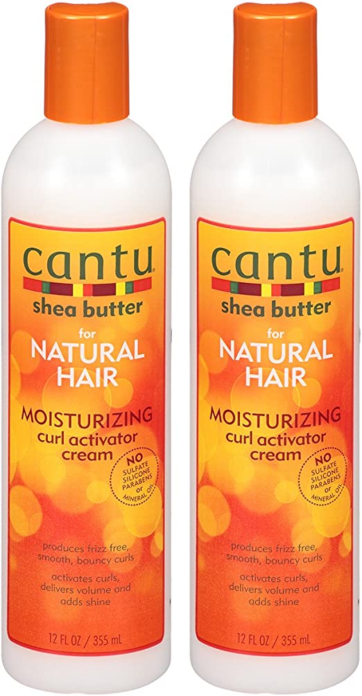 Cantu Shea Butter Moisturizing Curl Activator Cream (2 Pack of 12 Oz.)