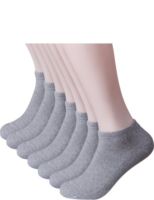 Haslra Women's Excellent Cushion No Show Socks 1-6 Pairs