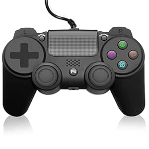 Pyle Gaming Controller with Built-in Speaker, USB Connectivity, and LED Lights for Windows