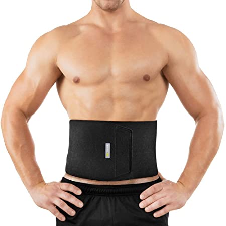 Bracoo Waist Trimmer Wrap, Sweat Sauna Slim Belt for Men and Women - Abdominal Trainer, Increased Core Stability, Metabolic Rate, SE20