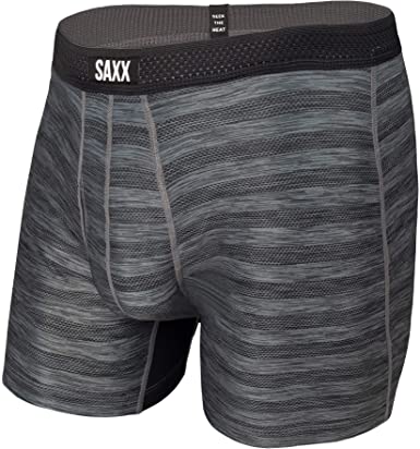 Saxx Men's Underwear - HOT Shot Men’s Boxer Briefs with Built-in Ballpark Pouch Support, Core