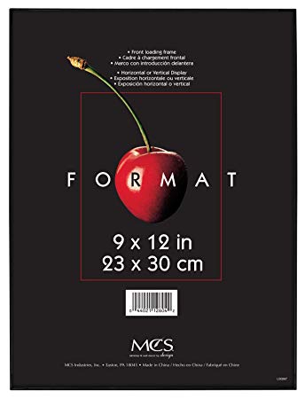 MCS 9x12 Inch Format Frame, Black (12604)