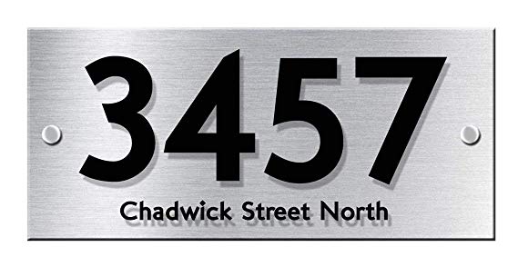 Modern Acrylic House Number Plaque