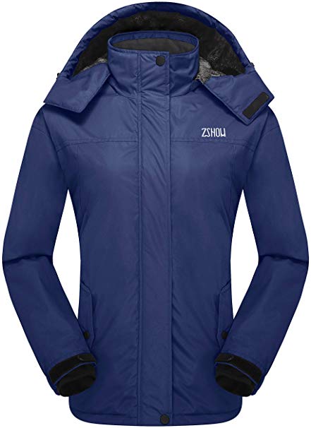 ZSHOW Women's Mountain Waterproof Fleece Ski Jacket Snowboard Windproof Insulated Jacket