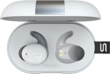 Soul Electronics ST-XS2 High Performance True Wireless Earphones, IPX7 Waterproof Bluetooth 5.0 Earbuds Noise Cancelling Sports Built-in Microphones for iPhone iPad Android Smartphones Tablets Laptop