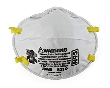 3M 8210_P5 Particulate Respirator N95 Mask, Pack of 5