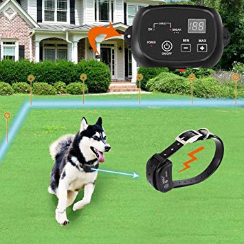 COVONO Invisible Fence Dogs,Underground Electric Dog Fence 650 Ft Wire (in Ground Pet Containment System,IP66 Waterproof Rechargeable Collar,Shock/Tone Correction)