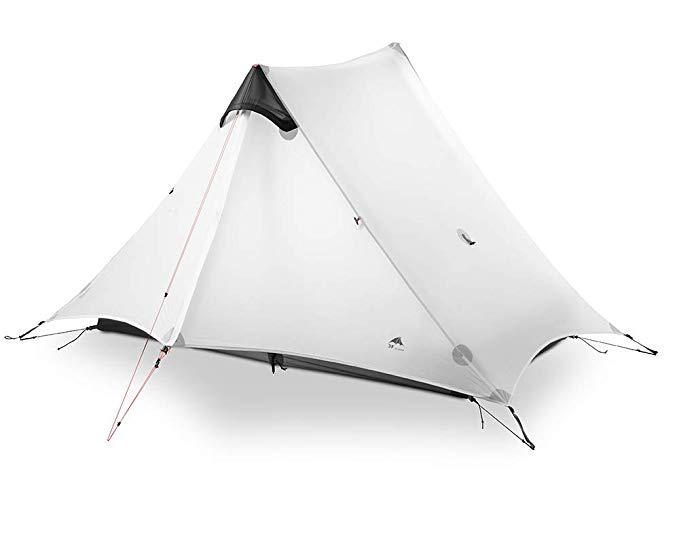 3F UL Gear 2018 Lancer 2 2 Person Oudoor Ultralight Camping Tent 3 Season Professional 15D Silnylon Rodless Tent White