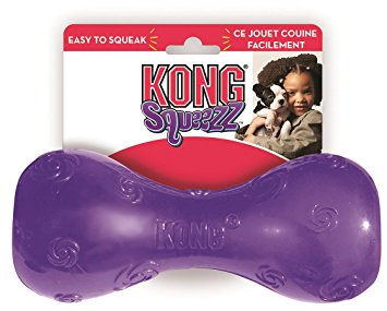 KONG Squeezz Dumbbell Dog Toy