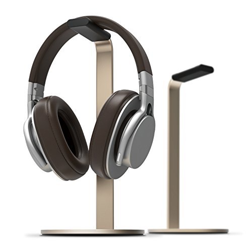 elago H Stand [Champagne Gold] - [Premium Aluminum][Scratch-Free Padding][Perfect Height] - for all size Gaming and Audio Headphones