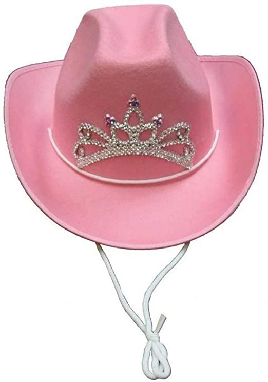 Children's Girls Pink Cowgirl Hat