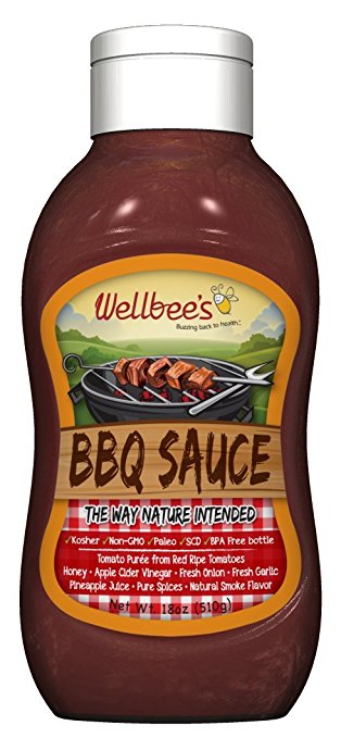 Wellbee's Honey BBQ Sauce - Paleo & SCD Approved - No Preservatives! - 18 oz