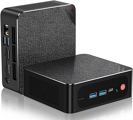 Beelink Mini PC SER5 MAX, AMD Ryzen 7 5800H(Up to 4.4GHz), 16GB DDR4 1TB PCIe3.0 SSD, TDP 54W Mini Desktop Computers Support Triple 4k@60hz Display/WiFi 6/BT5.2/USB3.2/WOL