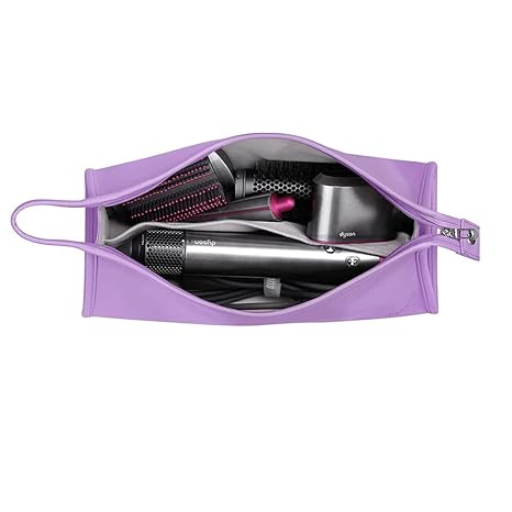 BUBM Travel Storage Bag Compatible with Dyson Airwrap Styler, Shark Flexstyle Air Styling & Drying System, Portable Carrying Case Organizer for Airwrap Styler and Attachments,Purple