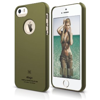 iPhone SE case elago Slim FitSoft Feel Camo Green - LightMinimalisticTrue Fit - for iPhone SE55S