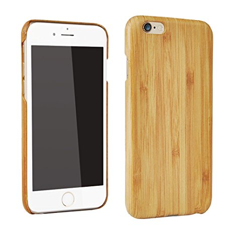 CORNMI iPhone 5 5S SE Case Premium Ultra Thin Aramid Fiber Natural Bamboo Case with Gift Tempered Glass Screen Protector (Bamboo)