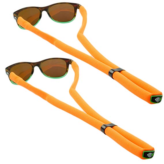 DriftFish Floating Sunglass Strap | Float Your Eyeglasses and Sunglasses| Glasses Float Adjustable Eyewear Retainer | Includes 2 Floatable Lanyards