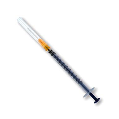 10Pack-1ml 27G Syringe with Needle,Veterinary Disposable Syringe,Plastic Syringe,Glue Dispensing Syringe,Single Sterile Individually Packaged (10Pack-1)