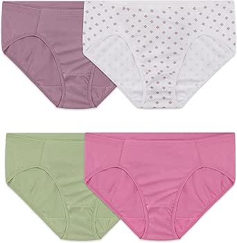 Fruit of the Loom Women's Crafted Comfort Pima Cotton Underwear, Super Soft & Durable