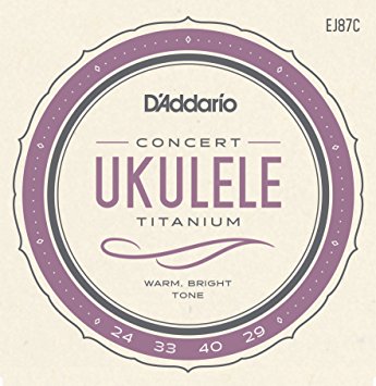 D'Addario EJ87C Titanium Ukulele Strings, Concert