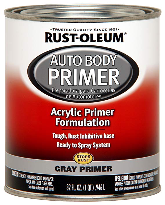 Rust-Oleum 262275 Gray Primer Automotive Auto Body Primer - 32 oz.