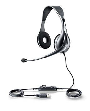 Jabra UC VOICE 150 MS Duo Lync Optimized Corded Headset for Softphone