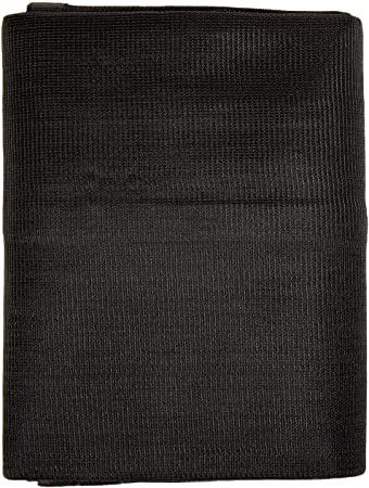 Windscreensupplyco Heavy Duty Black Knitted Mesh Tarp with Grommets 60-70% Shade (10 FT. X 12 FT.)
