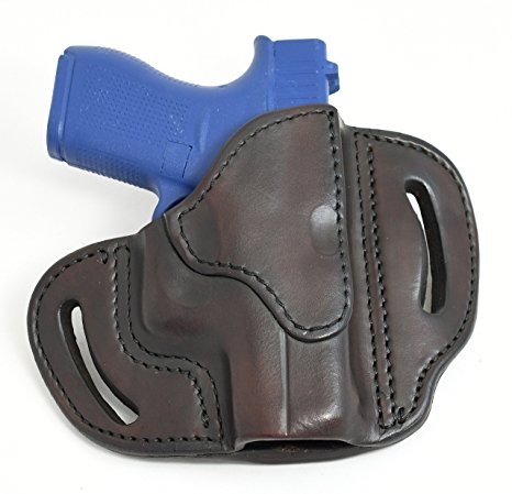 1791 Gunleather Glock 43 Holster, Right Hand OWB G43 Leather Gun Holster for belts. Fits Glock 43 and Ruger LC9 & Ruger SR22 available in Classic Brown, Stealth Black and Signature Brown (BHG-43)