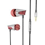 Mengo Bumps In-Ear Earphones Ultra Bass with built-in Microphone for Smartphones iPhone Samsung LG HTC Nokia iPod iPad Silver - Retail Packaging