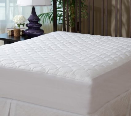 THE GRAND - Mattress Pad Cover - Fitted - Quilted - Queen (60"x80") - Stretches to 18" Deep!