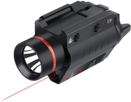 Feyachi LF-38 Red Laser Flashlight Combo 200 Lumen Weapon Light with Picatinny Rail Mount