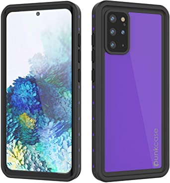 Punkcase S20 Plus Waterproof Case [StudStar Series] [Slim Fit] [IP68 Certified] [Shockproof] [Dirtproof] [Snowproof] Armor Cover Compatible W/Samsung Galaxy S20 Plus (6.7") [Purple]