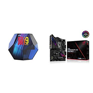 Intel Core i9-9900K Desktop Processor 8 Cores up to 5.0 GHz Turbo Unlocked with ROG Maximus XI Hero Z390 Gaming Motherboard LGA1151 HDMI M.2 USB 3.1 Gen2 802.11ac Wi-Fi