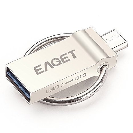 EAGET V90 2nd Gen 64GB USB 30 Micro USB OTG Flash Drive for Smartphones Tablets PCs