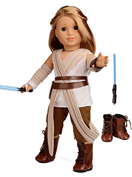 Sweet Dolly Doll Clothes Rey Inspired Doll Costume for 18 inch American Girl Doll
