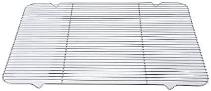 Winco Icing/Cooling Rack with Built-in Feet, 16.25-Inch by 25-Inch, Medium, Chrome