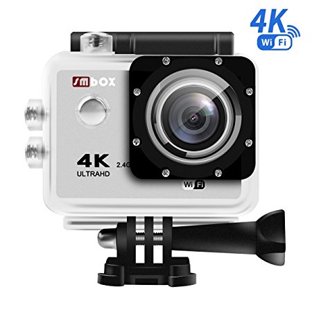 Action Camera / 4K Sports Camera - SMBOX 1080P Full HD Underwater Action Cam with 2.0 Inch Display 170° Wide Angle Lens and 2.4G Remote Control, include Waterproof Case and Kit of Accessories