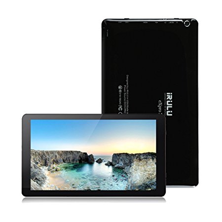 10.1 inch Tablet Google Android 5.1 Octa Core 1.8GHz 1024x600 Display 1GB RAM, 16GB ROM , Dual Cameras, Wifi Bluetooth Mini HDMI Full HD,GMS Certified with One Year Warranty,iRULU eXpro 2Plus-X20 (Black)