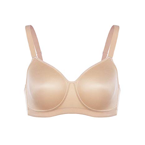 HSIA Wireless Bra for Women Wirefree Full Coverage T-Shirt Minimizer Unlined Bra