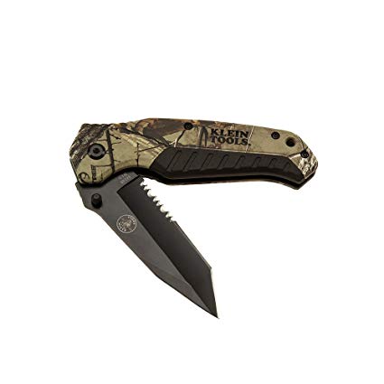 Klein Tools 44222 Pocket Knife, REALTREE XTRA Camo, Tanto Blade