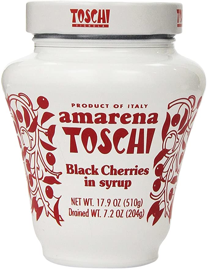Amarena Toschi Italian Black Cherries in Syrup 17.9 Oz. by Toschi
