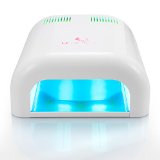 USpicy MACARON 36W Nail Dryer UV Lamp Light For Acrylic Gelish and Shellac Curing Upgraded with Sliding Tray and Timer Setting SPA Equipment  Free USpicy Highly UV Protective Gloves