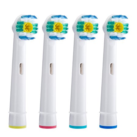 Sonifresh Replacement Brush Heads,Pro White Toothbrush Heads For Oral B Clean Toothbrushes, 4 Pack