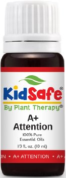 KidSafe A Attention Synergy Essential Oil Blend 10 ml 13 oz 100 Pure Undiluted Therapeutic Grade Blend of Petitgrain Bergamot Cedarwood Atlas Grapefruit Lavender and Vetiver