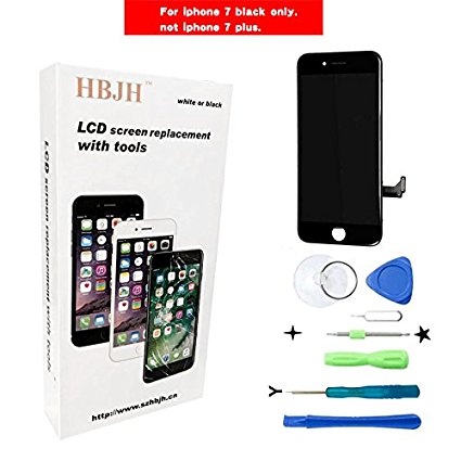iPhone 7 Screen Replacement For Lcd Touch Screen Digitizer Frame Assembly Set with 3D Touch (Black)