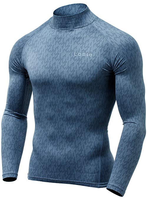 Tesla Men's Thermal Wintergear Compression Baselayer Mock Long Sleeve T Shirts YUT32/YUZ47/T32/T42