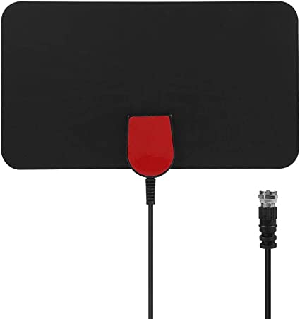 HDTV Antenna, 3 m LAN-1071 ATSC Universal Full HD Indoor Digital TV Antenna with Adhesive Patches Support Full HD 720P, 1080P, 1080I and 4K HD Digital TV