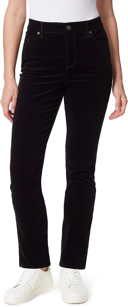 Gloria Vanderbilt Women's Amanda Corduroy Slim High Rise Pant